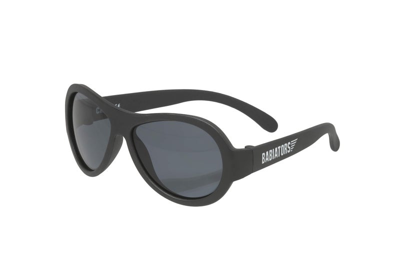 Babiators Childrenâ€™s Aviator UV Protection Sunglasses (Ages 3-5Y Original, Jet Black) - Image 1